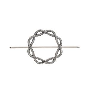 Horquilla de Pelo de Aleación con Forma de Serpiente Estilo Punk Retro Vikingo, Pinza de Pelo Versátil con Nudo Celta y Pentagrama Pagano para Mujer - Product Image 5