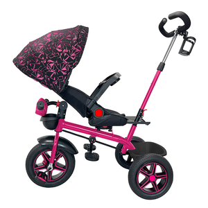 Kiddes Bébé Tricycles pour 1 à 3 Ans Plastique <span class=keywords><strong>Tricycle</strong></span> Enfant <span class=keywords><strong>Bebe</strong></span> avec Pneu Plat Embrayage Avant Ceintures de Sécurité pour Enfants - Product Image 2