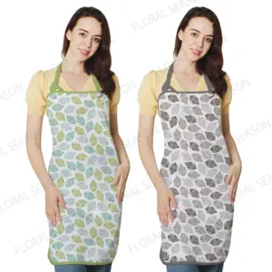 Bulk Price Polyester Digital Printed Kitchen Aprons Home Textile Set