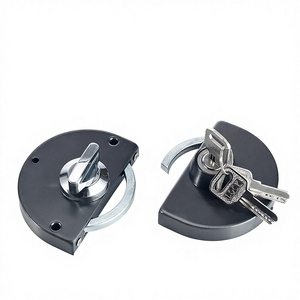 Modernes, langlebiges SUS 304 Edelstahl-Glastürschloss für Doppeltüren, ohne Bohren, Zentralverriegelung, Einzeltür-Schraubverschluss - Product Image 3