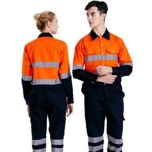 Bán Buôn Xây Dựng <span class=keywords><strong>Hi</strong></span> <span class=keywords><strong>Vis</strong></span> Áo Sơ Mi Cotton Dài Tay Khả Năng <span class=keywords><strong>Hi</strong></span>ển Thị Cao An Toàn Làm Việc Áo Sơ Mi Với Túi - Product Image 2