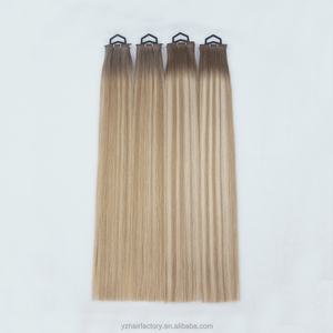 ผมต่อสีบลอนด์ไฮไลท์แบบ Double Drawn Remy แท้จากรัสเซีย  แบบมองไม่เห็นรอยต่อ  แบบ Butterfly Weft  และแบบ Xo Hole Weft - Product Image 3