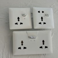 Nouvelle Conception Interrupteur Mural Électrique 16A Européen Allemand 13A Prise Universelle UK USB-C Matériau PC Blanc Mat Moderne