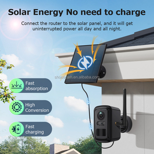 Kit de Câmera Solar Repetidora WiFi ShooCam Mini ao Ar Livre IP66 à Prova d'Água Sensor CMOS Visão Noturna IR Sistema de Câmera de Segurança Wifi - Product Image 5