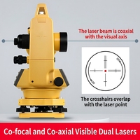 Théodolite numérique électronique SOUTH DT-02LH, précision 2'', avec double laser et plomb optique, instrument de topographie pour la mise en plan de chantier