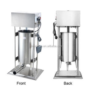 Máquina Eléctrica Comercial de Acero Inoxidable, Totalmente Automática, de Gran Capacidad, para Rellenar Salchichas de Carne y Jamón - Product Image 1