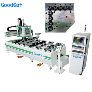 Routeur CNC de table PTP avec broche horizontale et banc de perçage, 5+4 perceuses verticales et 6 perceuses horizontales pour portes d'armoires et meubles en panneaux - Product Image 1