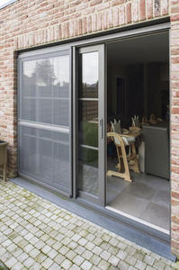 Fenêtres et portes en verre trempé double <span class=keywords><strong>sur</strong></span> mesure, <span class=keywords><strong>rail</strong></span> personnalisé, porte coulissante en aluminium pour véranda en vente - Product Image 3
