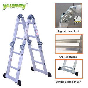 EN131 được phê duyệt có thể gập lại nhôm đa năng thang với nền tảng escalera Kính thiên văn - Product Image 5