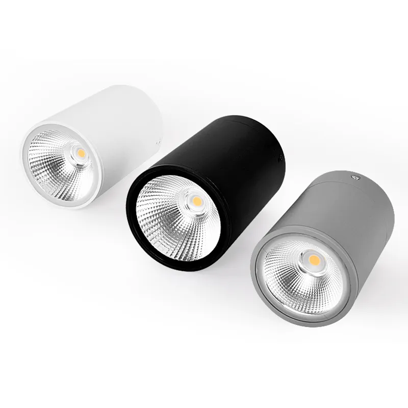 ベストセラーIP65 LED天井ダウンライトブラックハウジングラウンドコブダウンライトLED家具照明用LEDダウンライト
