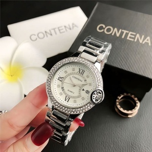 Montre à bracelet pour femme, sertie de diamants moissanite, montre-bracelet tendance pour femme, ensemble de montres de haute qualité, montre à quartz de luxe pour filles et femmes. - Product Image 2
