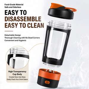 Botella Mezcladora Eléctrica para Fitness 2026, 500ml, Mezclador <span class=keywords><strong>Tornado</strong></span> Potente, Sin Grumos, Portátil, para Suplementos de Gimnasio - Product Image 4
