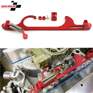 Auso-Racing Throttle Body Cable <b>Bracket</b> Aluminum Red For 4150 4160 Carburetor Retrofit Upgrade - Product Image 1
