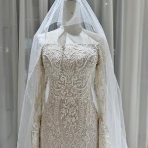 Robe de mariée sirène vintage Jancember OY029 en dentelle, coupe trompette, pour <span class=keywords><strong>mariage</strong></span> romantique sur la plage - Product Image 4