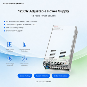 แหล่งจ่ายไฟปรับได้ <span class=keywords><strong>1200W</strong></span> 12V 15V 24V 36V 48V 60V 72V 80V 110V 150V 220V 0-83.3A <span class=keywords><strong>1200W</strong></span> AC DC แบบส<span class=keywords><strong>ว</strong></span>ิตชิ่ง - Product Image 1