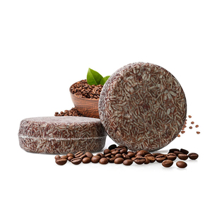 Champú Sólido de Café de Marca Privada Personalizada, Jabón con Aceites Esenciales Extraídos de Plantas para el Crecimiento del Cabello, Hecho a Mano, Sin Sulfatos - Product Image 4