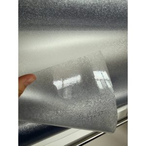 Rouleau de film PVC givré mat transparent flexible pour la protection des tables et des meubles - Product Image 1