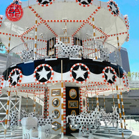 Manège de parc d'attractions, grand manège à chevaux populaire pour enfants, nouveau design, carrousel à deux étages de luxe à vendre