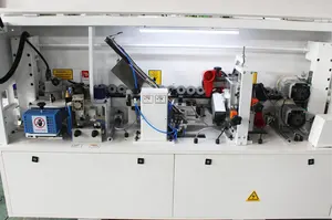 ट्रिमर फर्नीचर मशीनरी वुड एज बैंडिंग मशीन के साथ LUBANLE वुडवर्किंग स्वचालित एज बैंडर