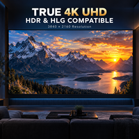 Projecteur laser 4K Optoma UHZ6168 4000 lumens avec zoom optique 1,6x HDR HLG pour installation en home cinéma et salle de conférence