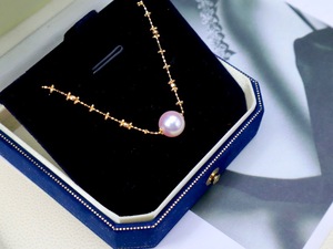 Collar <span class=keywords><strong>de</strong></span> Perlas <span class=keywords><strong>de</strong></span> Agua Salada Naturales Akoya Japonesas <span class=keywords><strong>de</strong></span> <span class=keywords><strong>Oro</strong></span> Puro <span class=keywords><strong>de</strong></span> 18K para Venta al <span class=keywords><strong>por</strong></span> <span class=keywords><strong>Mayor</strong></span> - Product Image 3