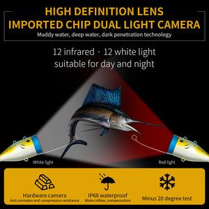 Nuovo Arrivo Telecamera <span class=keywords><strong>Subacquea</strong></span> per Pesca sul Ghiaccio con Doppia Lente HD 1200TVL, 15M 9'', 4500mAh, Infrarossi - Product Image 3