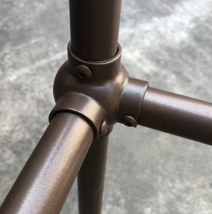 Patas de hierro Struttura portalavabo con lavabo in ceramica nero e ripiano ESTRUCTURA Blanc brillante laque 120 cm lavabo doble vasque - Product Image 5