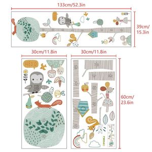 Phim hoạt hình trẻ em Chiều cao tăng trưởng biểu đồ phòng ngủ dán tường chiều cao đo lường - Product Image 2