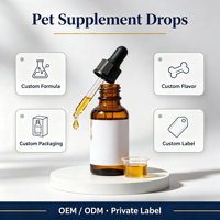 Soutien Rénal Or pour Animaux de Compagnie – Suppléments Liquides Riches en Protéines Or avec Rehmannia et Cordyceps pour Chats et Chiens (OEM)