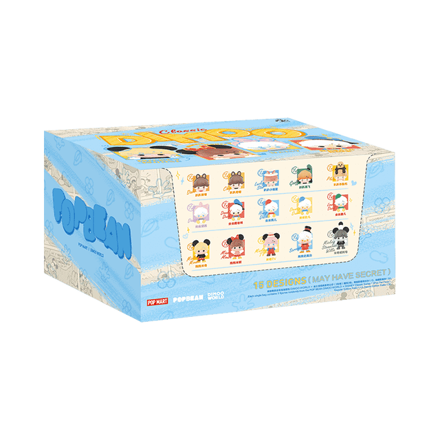 Original POP BEAN DIMOO WORLD DISSNNEYY Classic Series Popmart Blind Box Figures Random Action Collectible Toys Mystery Boxes