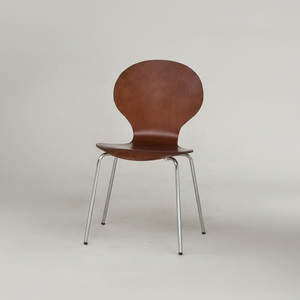 Ensemble de table à manger moderne 6 pièces avec chaises empilables en contreplaqué CHAO CHING AB-027 pour la maison ou la cuisine - Product Image 1