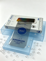 Protection d'écran en verre trempé anti-espion 300Cc, sans bordure, à bords coupés, pour Samsung A55