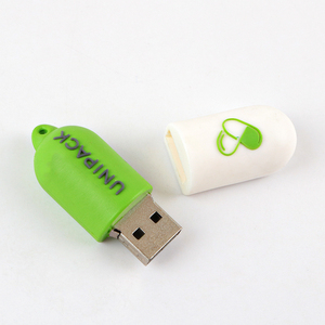 Unidad flash de PVC personalizada de la compañía farmacéutica 128GB 64GB 3D USB Memory Stick Cles 2,0 USB en forma de píldora pulgar FlashDrive - Product Image 3