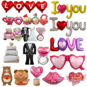 Bouquet fête des mères Alien fleurs feuille ballons saint valentin fête atmosphère décoration dessin animé poche fleur ballon - Product Image 6