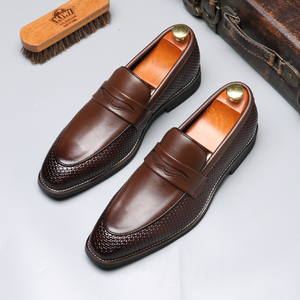 Chaussures habillées en cuir pour hommes, grandes tailles 38-48, style décontracté et élégant, à lacets latéraux - Product Image 3