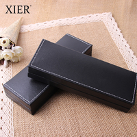 Boîte d'emballage pour stylos de luxe professionnelle, logo personnalisé, boîte-cadeau professionnelle, en PU, de haute qualité, x50