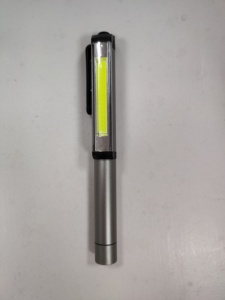 Giá Rẻ Giá COB Mini bạc hình dạng bút LED kiểm tra ánh sáng đèn Túi Clip làm việc cắm trại Torch đèn pin - Product Image 3