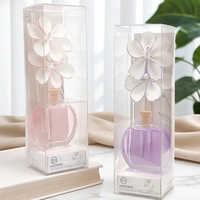 Diffuseur de parfum en verre sans BPA de petite taille 30 ml avec décoration florale tendance, parfum personnalisé, coffret cadeau pour la Saint-Valentin, mariage
