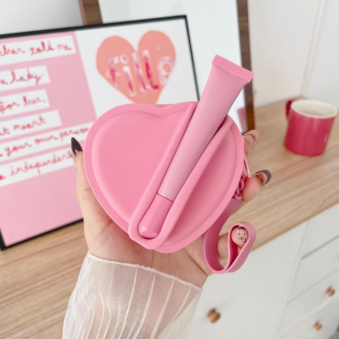 Rosa + lápiz labial