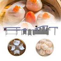 Ligne de production semi-automatique de raviolis aux crevettes avec une capacité de 6000-12000 pièces/heure, certifiée CE/ISO9001 pour les dim sum
