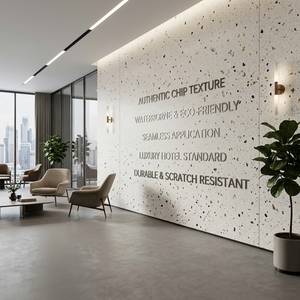 High Performance Chunky Terrazzo <b>Paint</b> Modern Large Flake Stone Effect Liquid Coating for Luxury Interior Exterior Decor - Product Image 4