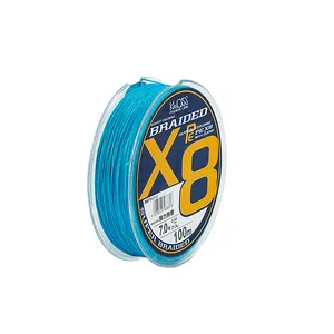 Blue Braid Fishing Line 100-150m 9-80lb Test Fishing Wire String Mainline For Outdoor
