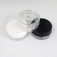 Mini pots cosmétiques transparents vides en plastique 2G/3G/5G/10G/15G/20G contenant de maquillage flacons de lotion boîte de crème pour le visage pots d'échantillons soins de la peau