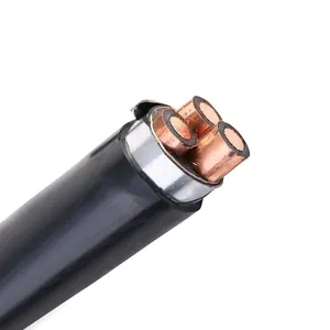 High Voltage 3 Core Flame Retardant Armored Electric Power Cable Wire