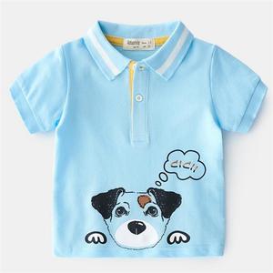 Polo en coton à manches courtes pour garçons, imprimé animalier, tricoté, décontracté, été, vente en gros, provenant d'un fournisseur chinois - Product Image 3