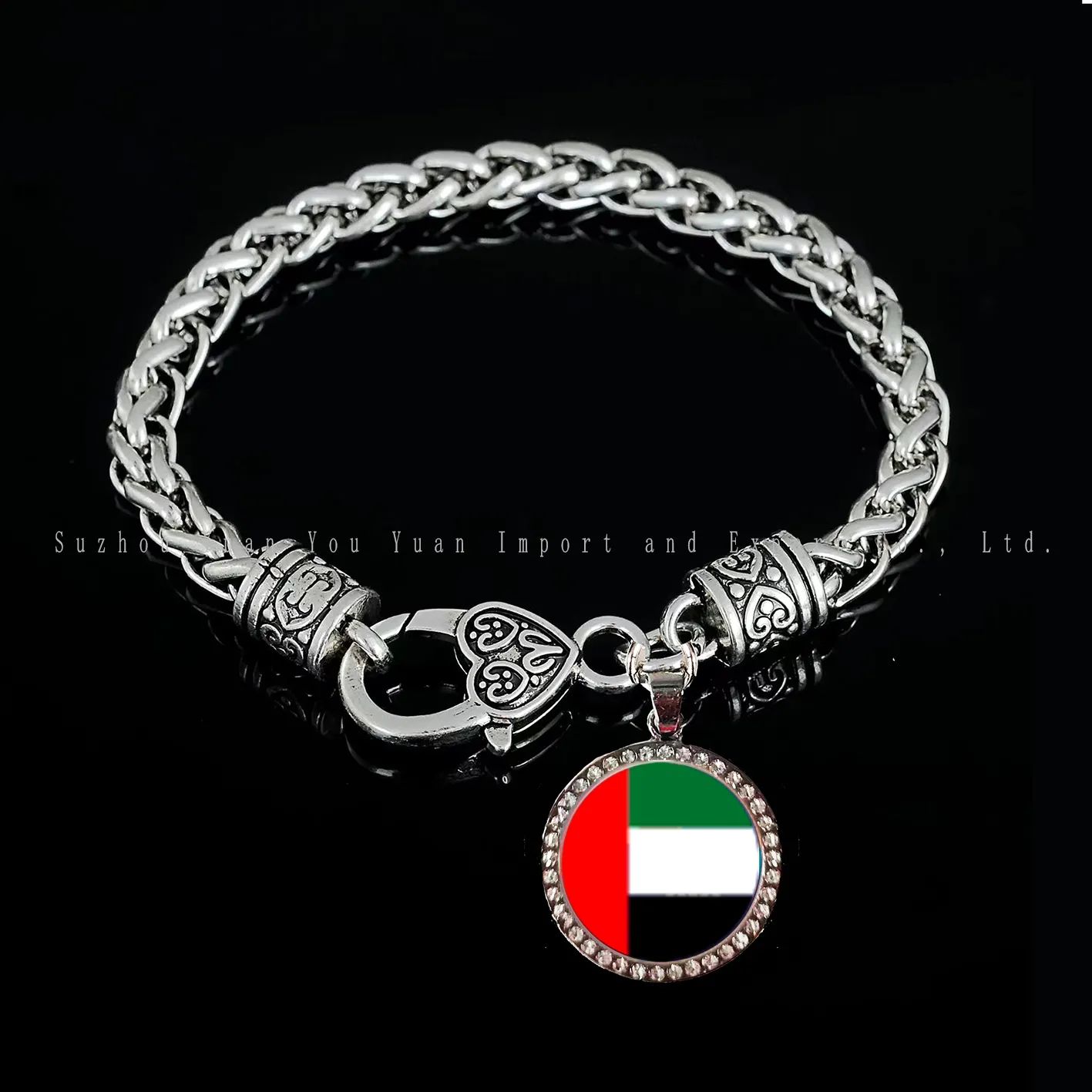 High Quality Zinc Alloy UNITED ARAB EMIRATES pendant charm 18cm bracelet for Girls jewelry