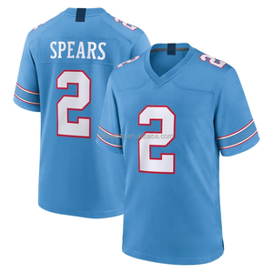Vente en gros de maillots de football américain brodés Tampa <span class=keywords><strong>Bay</strong></span> Buccaneers # 1 Cameron Ward # 98 Jeffery Simmons # Uniforme de football 17 Dike - Product Image 6