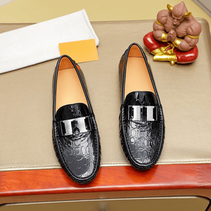 Zapatos Oxford Duraderos Aptos para Negocios, Parte Superior de Cuero Vacuno de Grano Entero, Forro de Látex Espumado, Entresuela Resistente, Suela Exterior Robusta, Tela Suave - Product Image 2