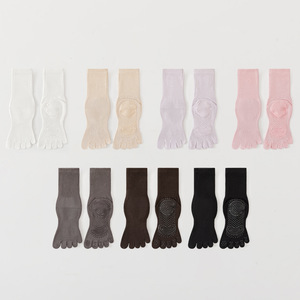 Pilates gym workout yoga <b>socks</b>, five-<b>finger</b> <b>socks</b>, mid-calf compression <b>socks</b>, all-season non-slip floor <b>socks</b> - Product Image 1