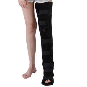 Attelle de soutien post-chirurgical des membres inférieurs orthèse de genou cheville pied sangle de fixation orthèse de jambe pleine longueur - Product Image 5